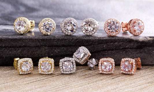 3.44 CTTW Halo Stud Earrings with Swarovski Elements, , Riakoob Jewelry, Riakoob Jewelry  jewelryjewelry deals, swarovski crystal jewelry, groupon jewelry,, jewelry for mom, 