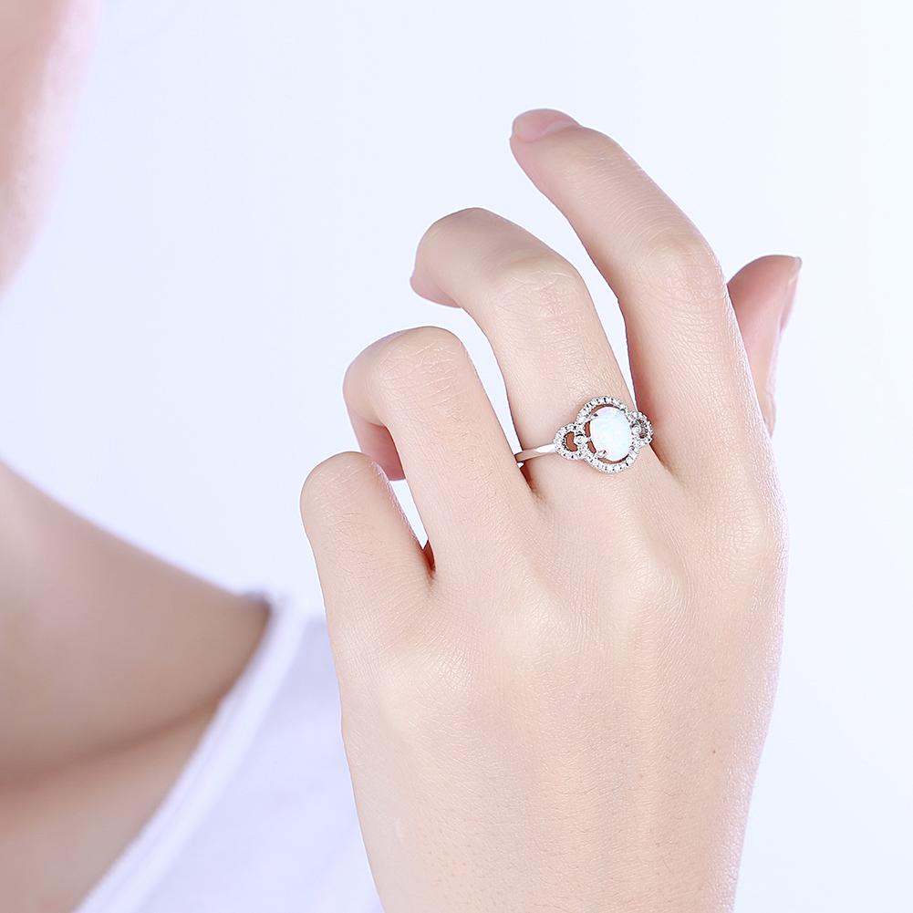 4.50 CTTW Oceanic Opal Pav'e Circular Classic Ring in Silvertone, , Riakoob Jewelry, Riakoob Jewelry  jewelryjewelry deals, swarovski crystal jewelry, groupon jewelry,, jewelry for mom, 