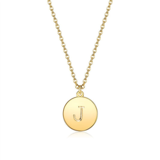 Initial Necklace in Goldtone