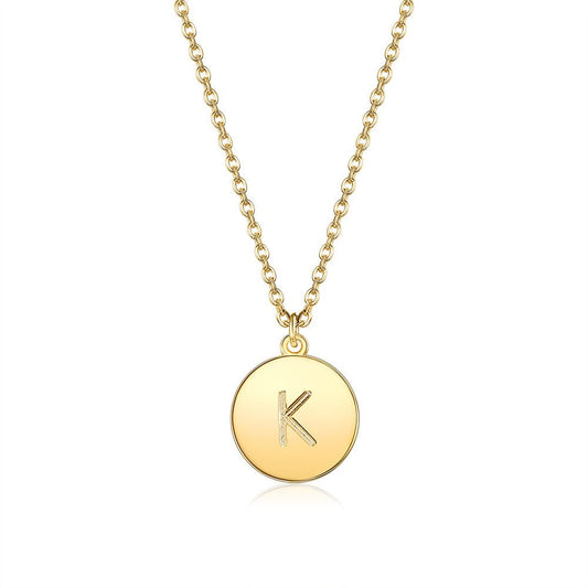 Initial Necklace in Goldtone