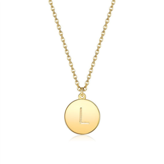Initial Necklace in Goldtone