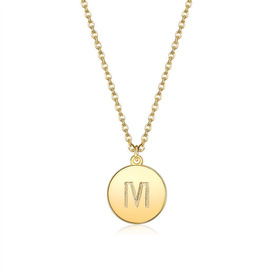 Initial Necklace in Goldtone