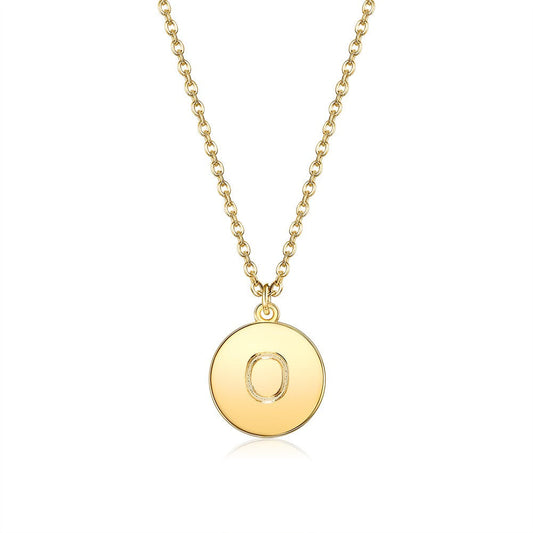 Initial Necklace in Goldtone