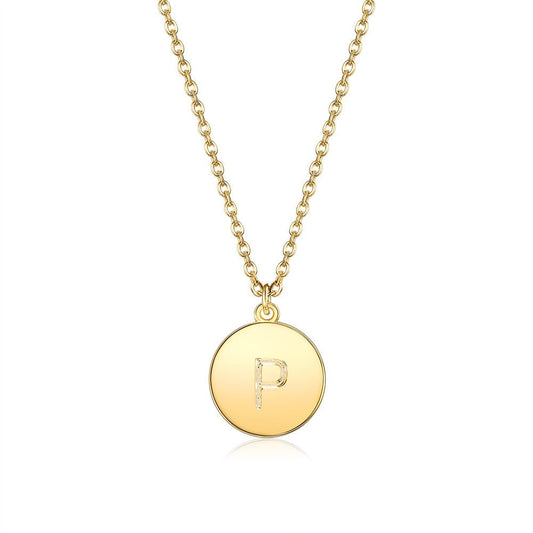 Initial Necklace in Goldtone