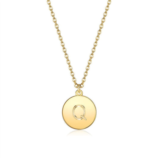 Initial Necklace in Goldtone