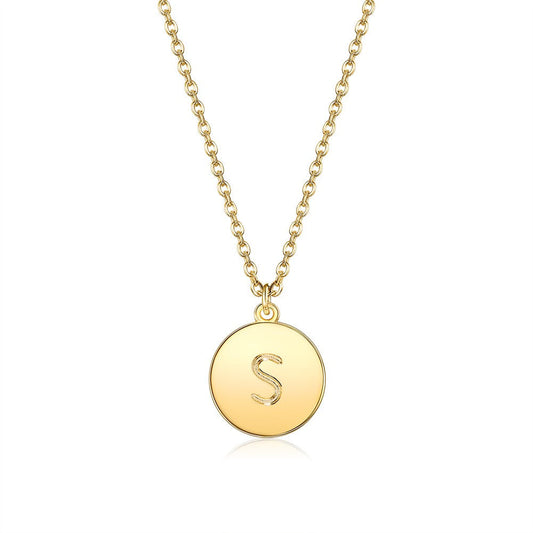 Initial Necklace in Goldtone