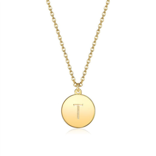Initial Necklace in Goldtone
