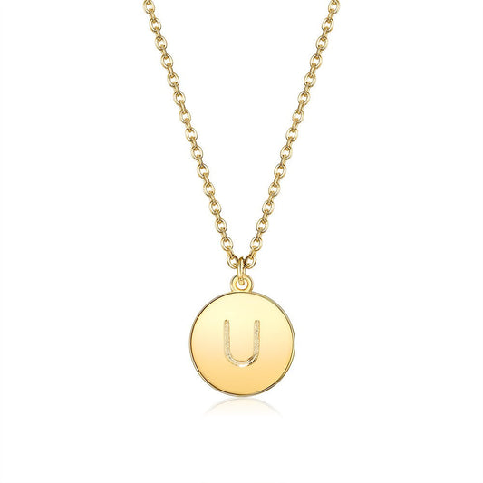 Initial Necklace in Goldtone