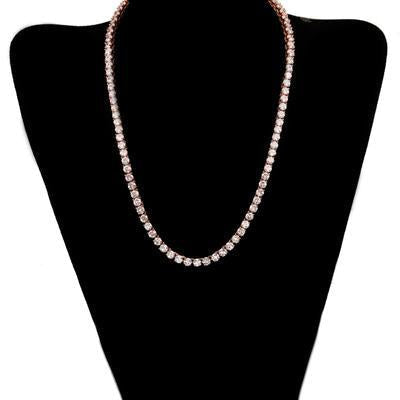 3mm Tennis Necklace with Swarovski Crystals in Rosegoldtone, Necklace, Riakoob Jewelry, Riakoob Jewelry  jewelryjewelry deals, swarovski crystal jewelry, groupon jewelry,, jewelry for mom, 