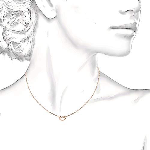 Trendy Twist Necklace 18"  - RoseGoldtone