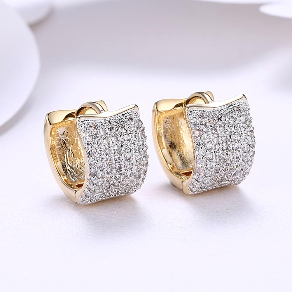 Elements Cubed Earrings in Goldtone