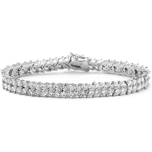 Double Row Tennis Bracelet ITALY Design