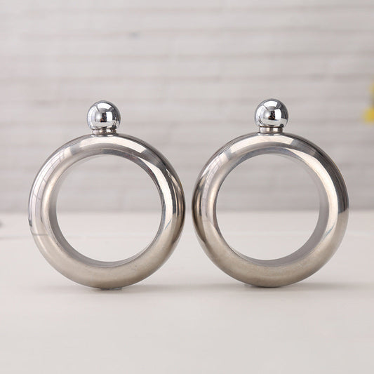 Stainless Steel Classic Unisex Hidden Flask Bangle