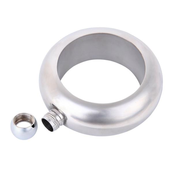 Stainless Steel Classic Unisex Hidden Flask Bangle