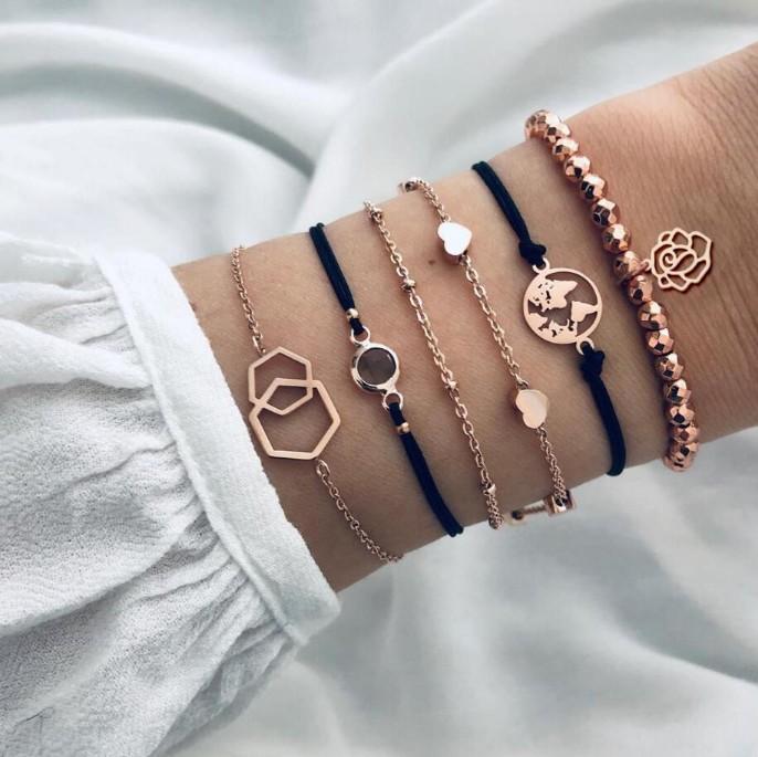 Chemist Around the World Rose Gold 6 Piece Set ITALY Design