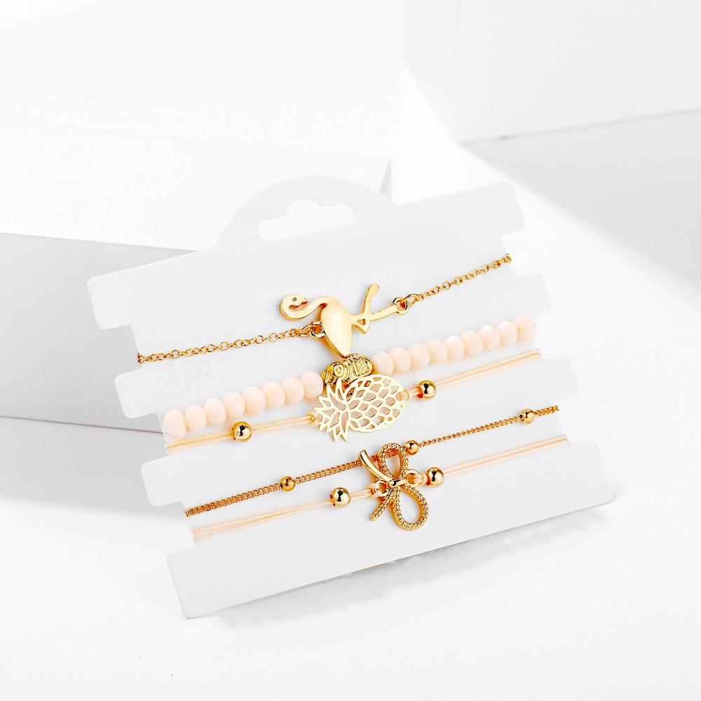 Wild Jungle Marble Stretch 5 Piece Bracelet Set