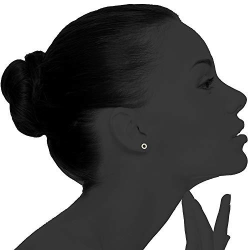 6mm Pave Disc Stud Earring with Swarovski Crystals - Goldtone, Earring, Riakoob Jewelry, Riakoob Jewelry  jewelryjewelry deals, swarovski crystal jewelry, groupon jewelry,, jewelry for mom, 