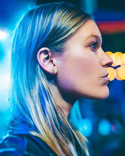 6mm Pave Disc Stud Earring with Swarovski Crystals - Goldtone, Earring, Riakoob Jewelry, Riakoob Jewelry  jewelryjewelry deals, swarovski crystal jewelry, groupon jewelry,, jewelry for mom, 