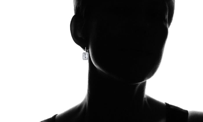 Emerald Cut 2.50 Cttw Gemstone Leverback Earrings in 14K White Gold Tone