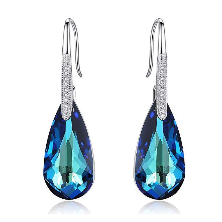 Серьги-капли с синим камнем Bermuda Design ITALY