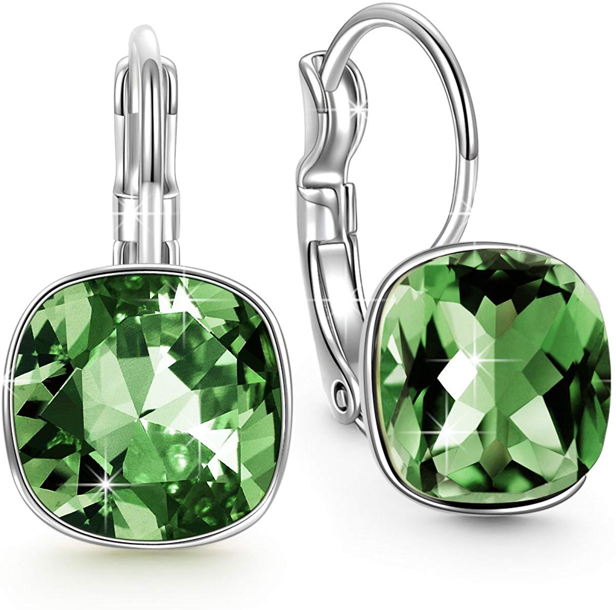 Серьги с застежкой-молнией Asscher Cut Elements