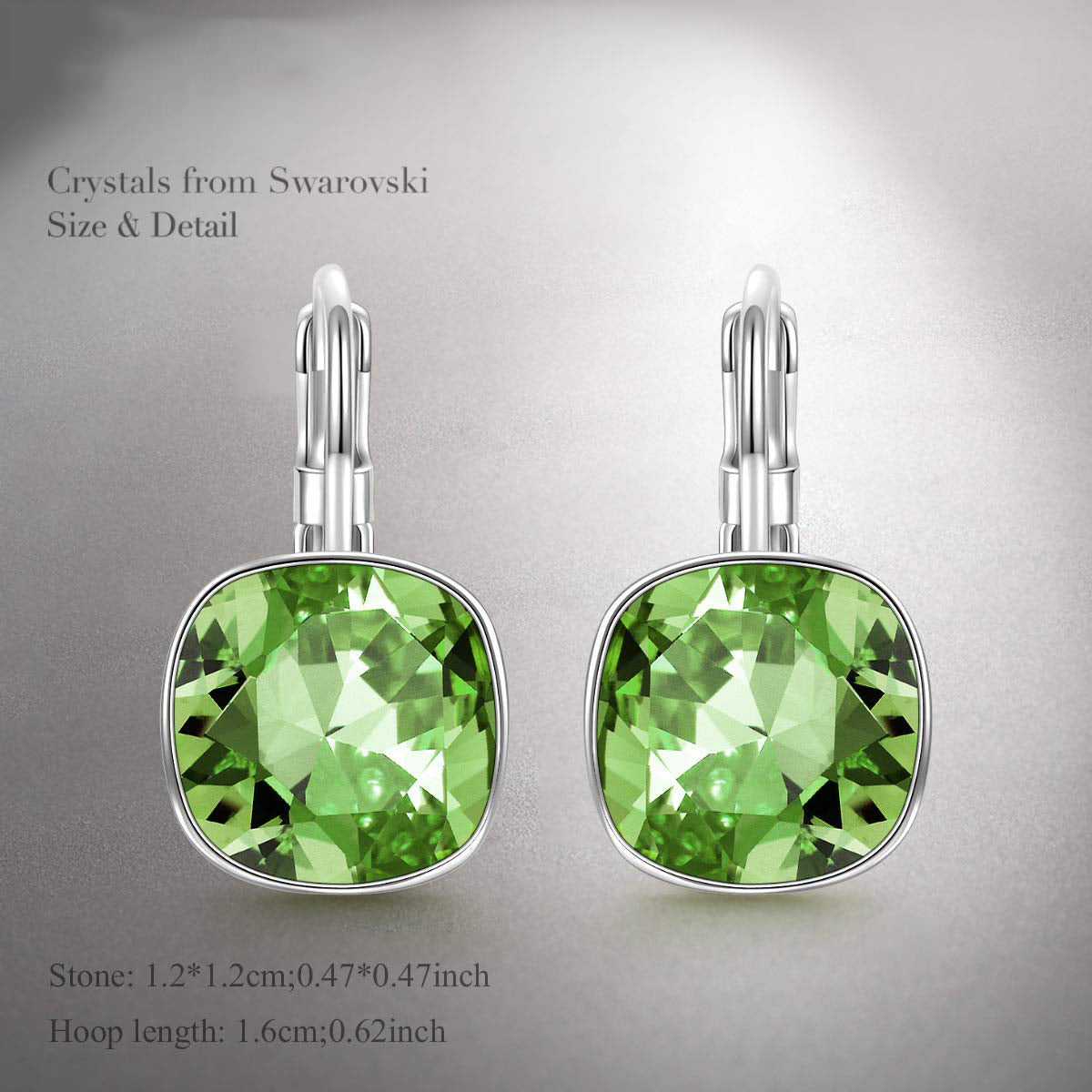 Серьги с застежкой-молнией Asscher Cut Elements