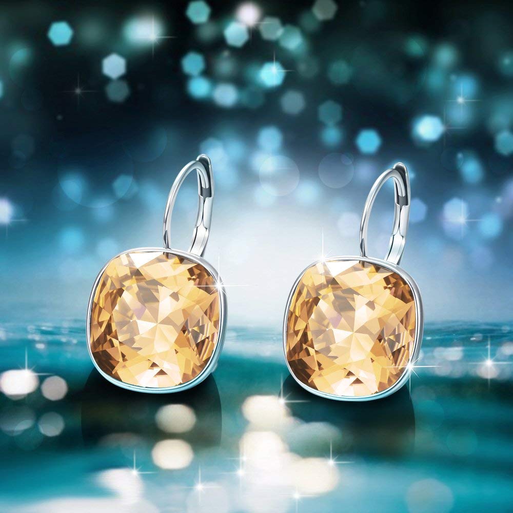 Серьги с застежкой-молнией Asscher Cut Elements