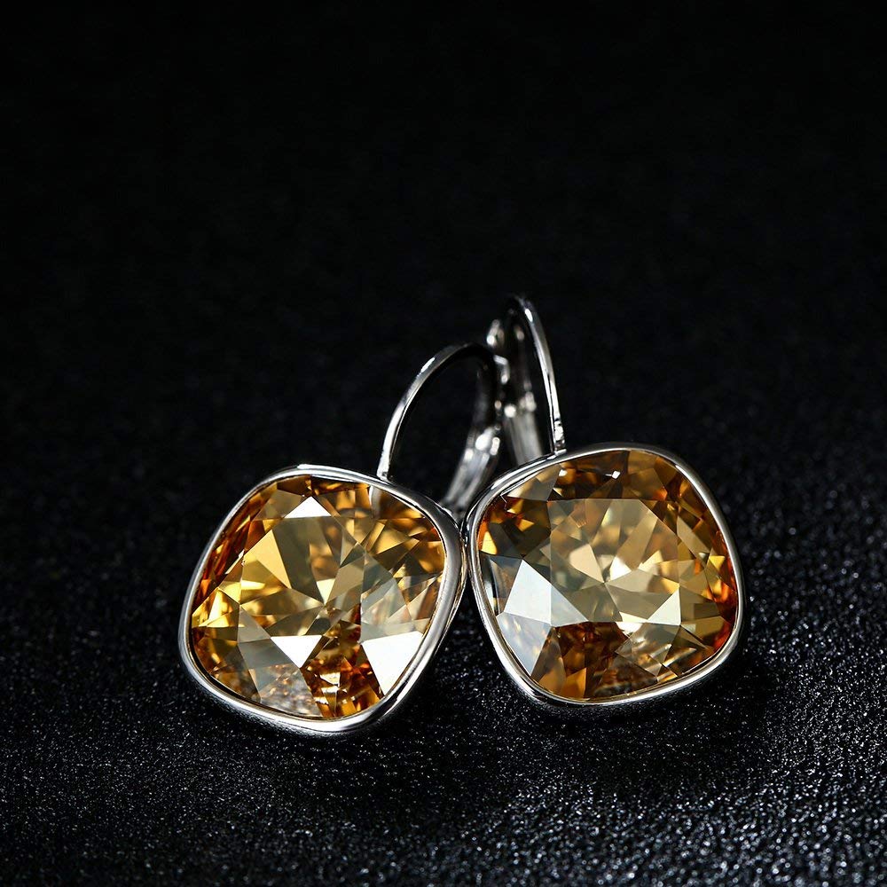Серьги с застежкой-молнией Asscher Cut Elements