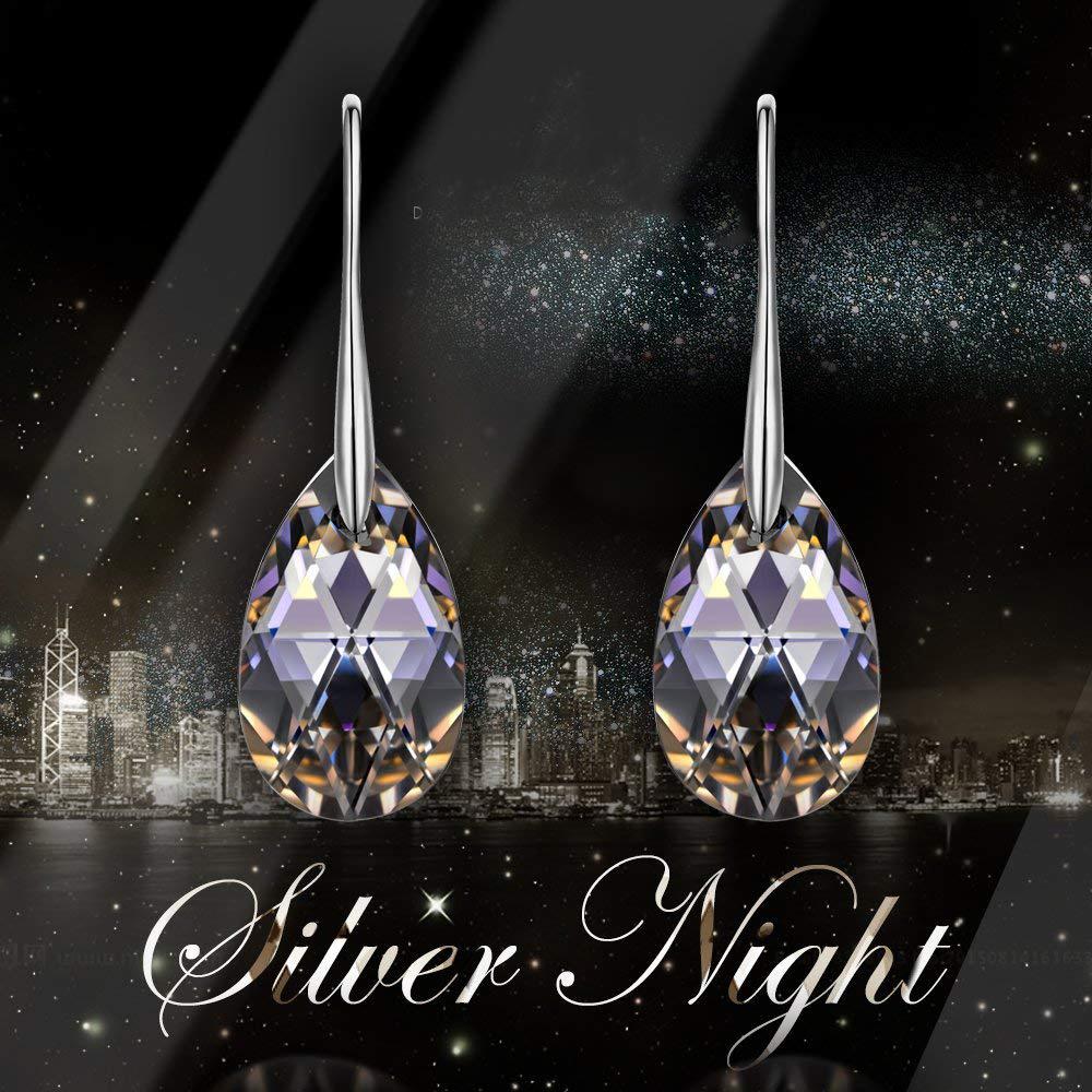 Vivid Light Crystal Drop Earring ITALY Design