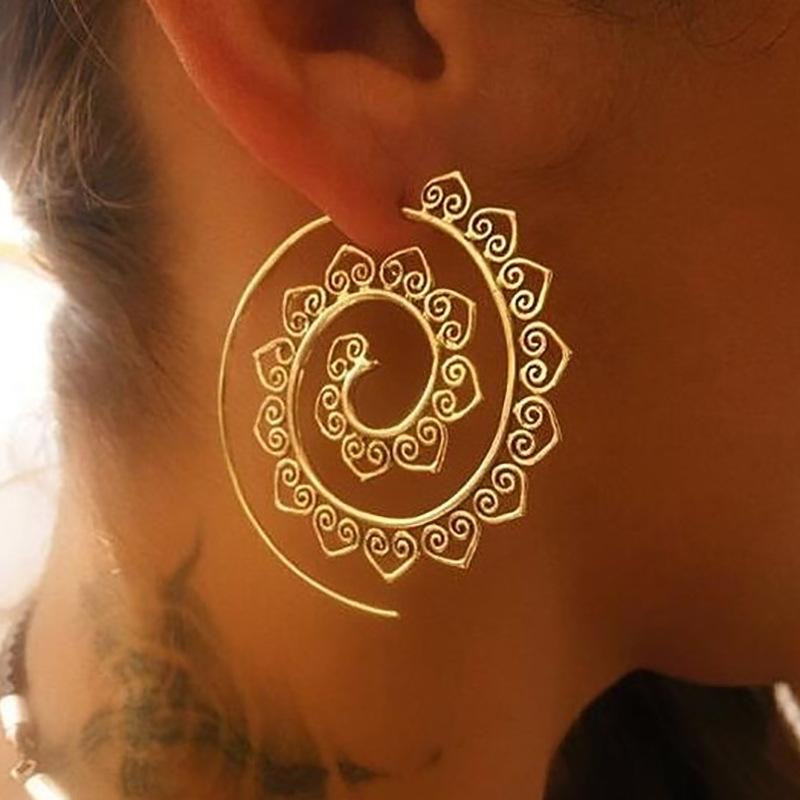 2 Pack: Modern Goldtone Tone  Multi Filigree Heart Swirl Hoop Earrings ITALY Design
