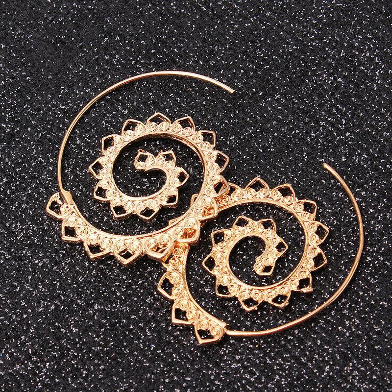 2 Pack: Modern Goldtone Tone  Multi Filigree Heart Swirl Hoop Earrings ITALY Design
