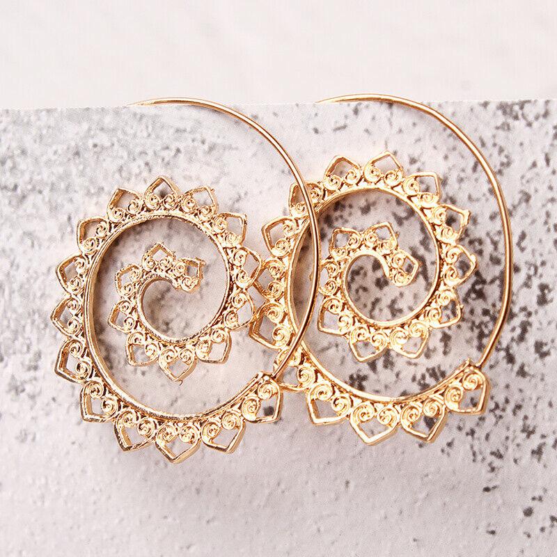 2 Pack: Modern Goldtone Tone  Multi Filigree Heart Swirl Hoop Earrings ITALY Design