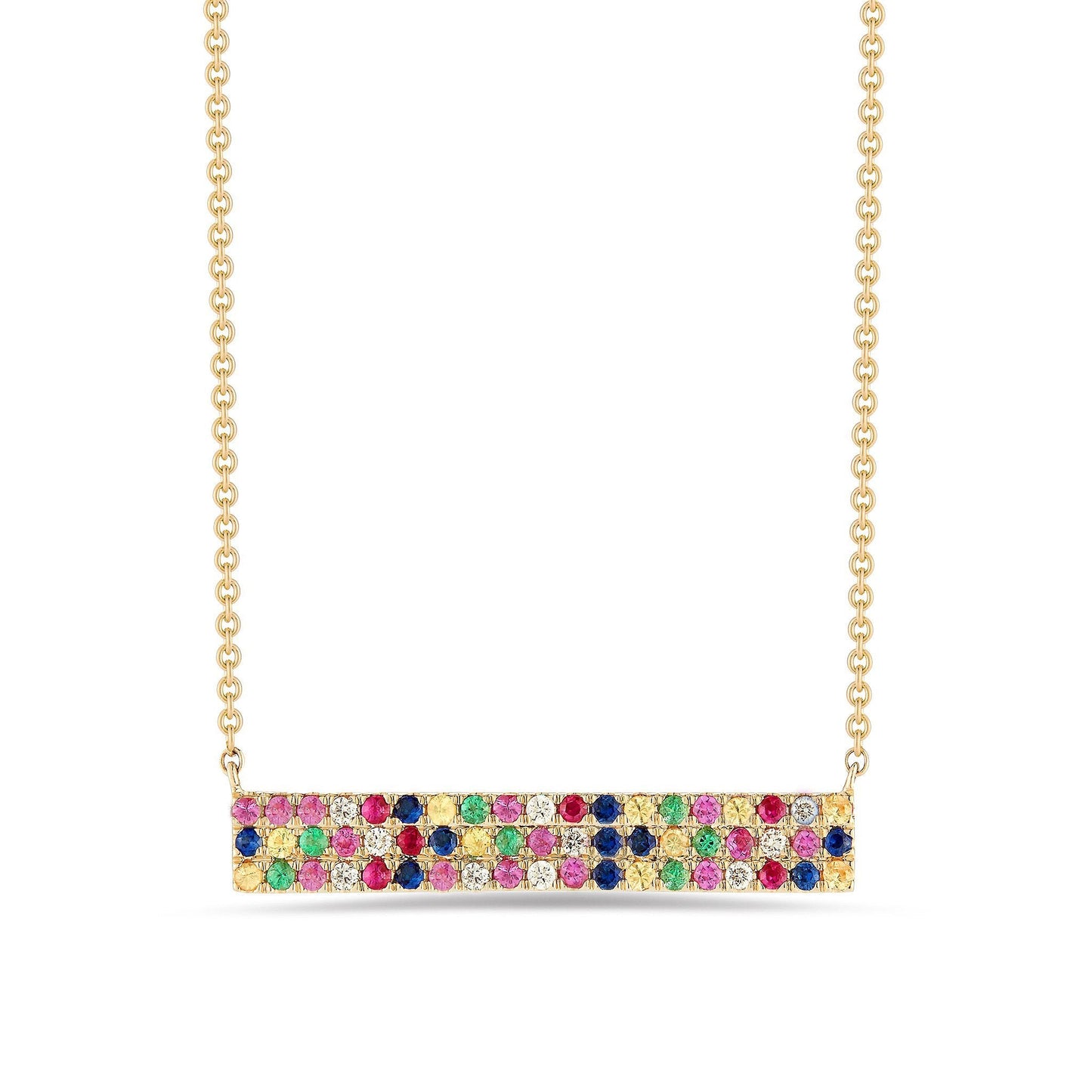 Rainbow  Elements Pendant Necklaces in Goldtone (Multiple Options)