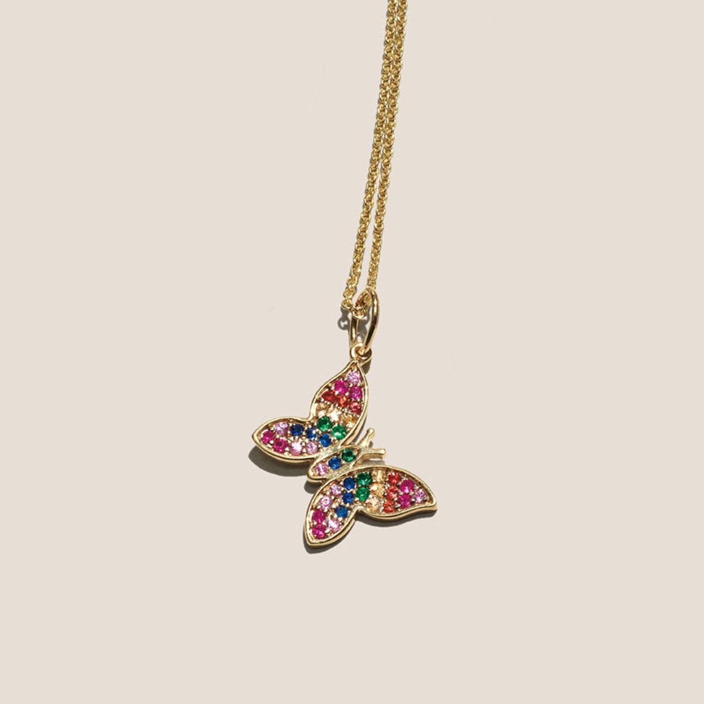 Rainbow  Elements Pendant Necklaces in Goldtone (Multiple Options)