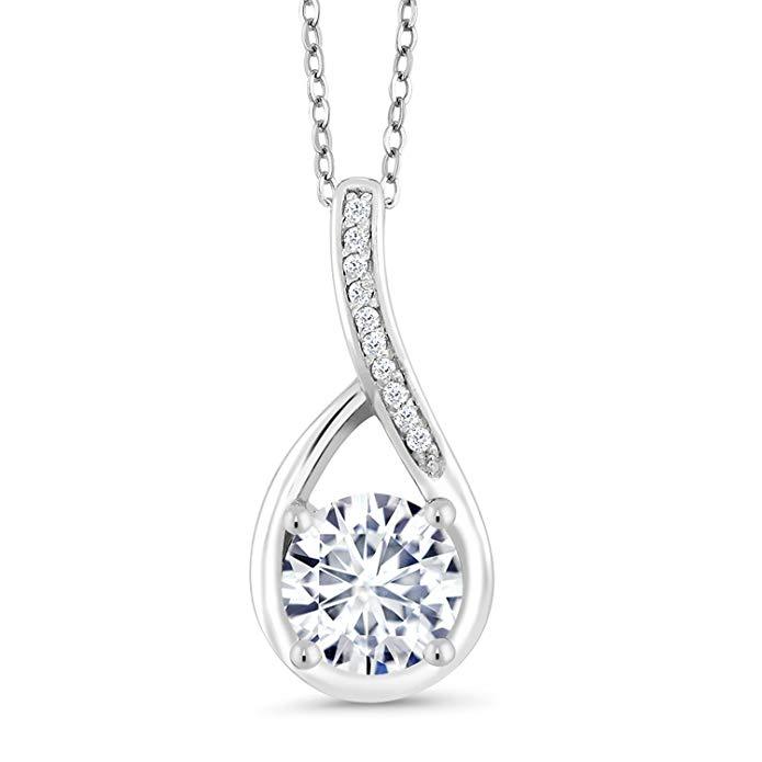 Classic Teardrop Pave Necklace Embellished with Swarovski Elements in  Silvertone, Necklace, Riakoob Jewelry, Riakoob Jewelry  jewelryjewelry deals, swarovski crystal jewelry, groupon jewelry,, jewelry for mom, 