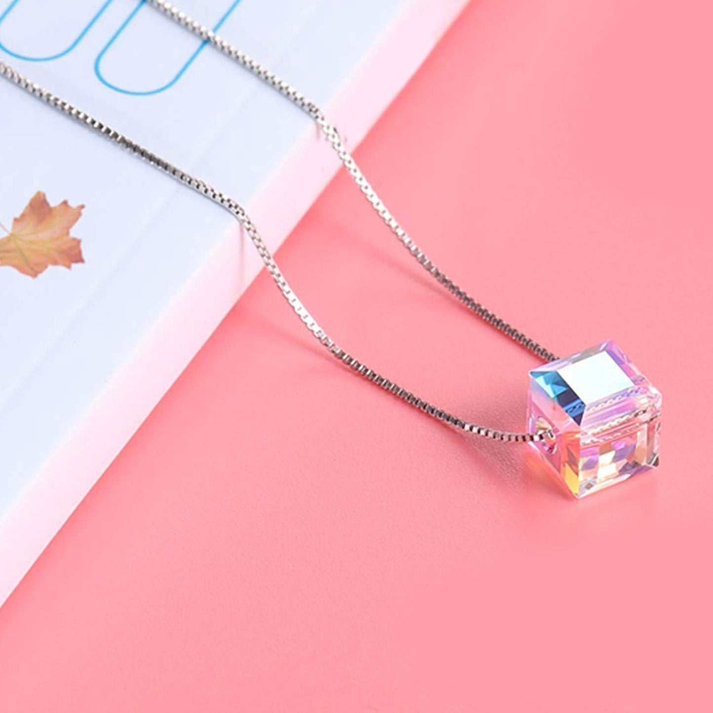 Комплект из серег и ожерелья Aurora Borealis Northern Lights с роскошными кристаллами в роскошной коробке ИТАЛИЯ