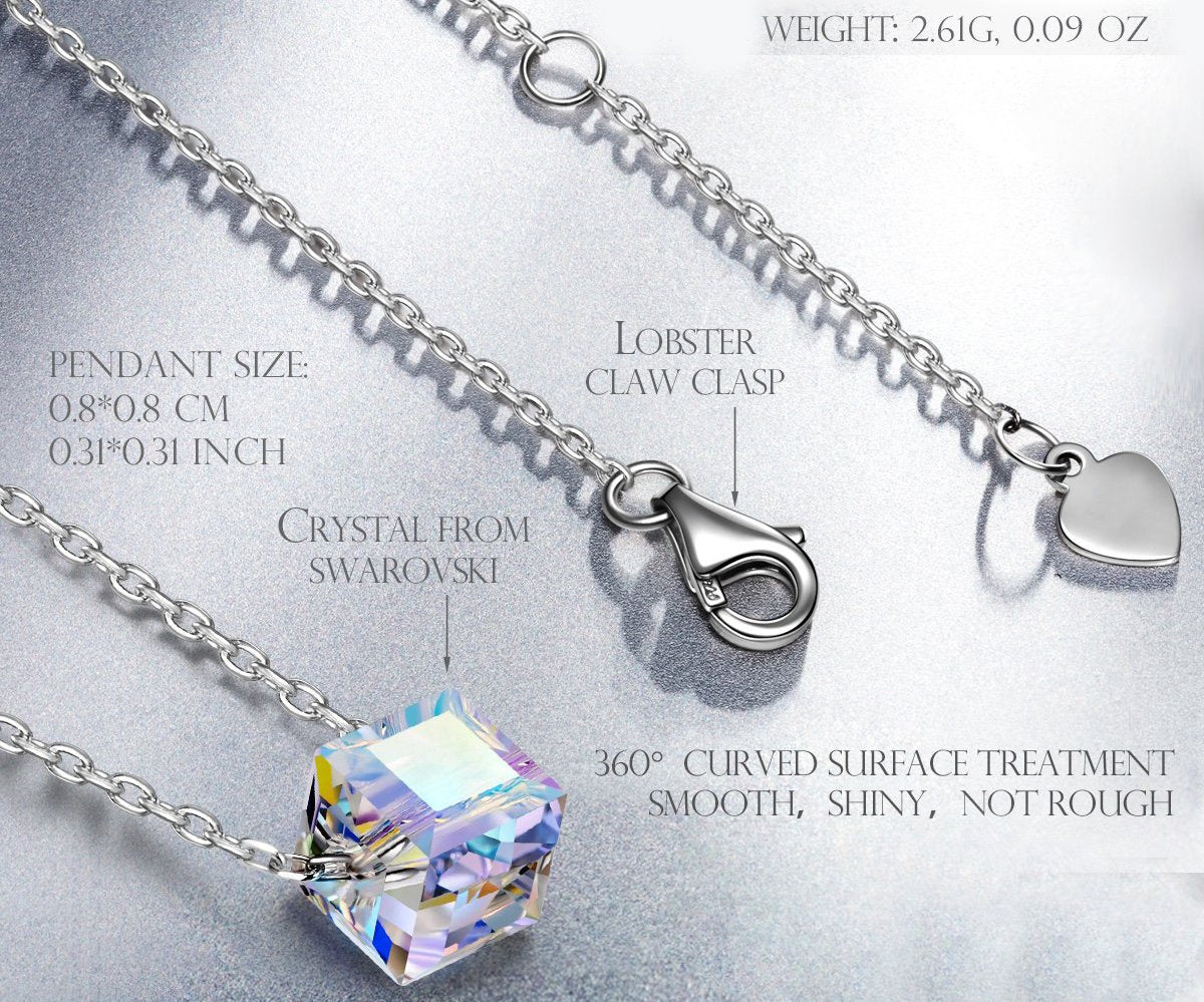 Комплект из серег и ожерелья Aurora Borealis Northern Lights с роскошными кристаллами в роскошной коробке ИТАЛИЯ