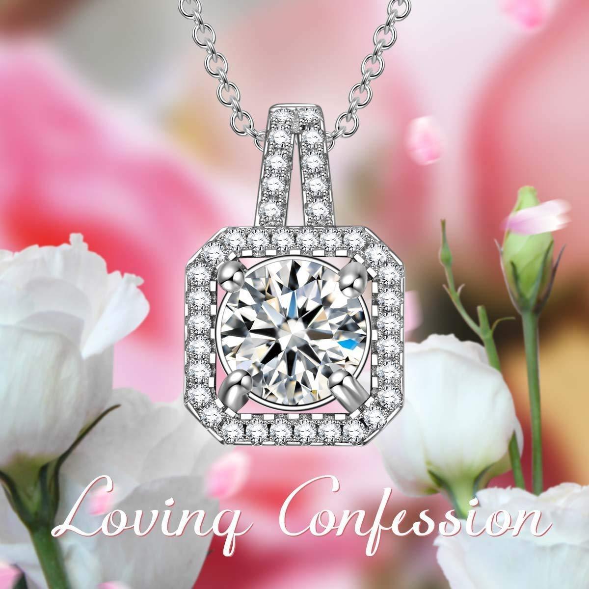 LOVING Confession- Pave All Around Necklace ITALY Design