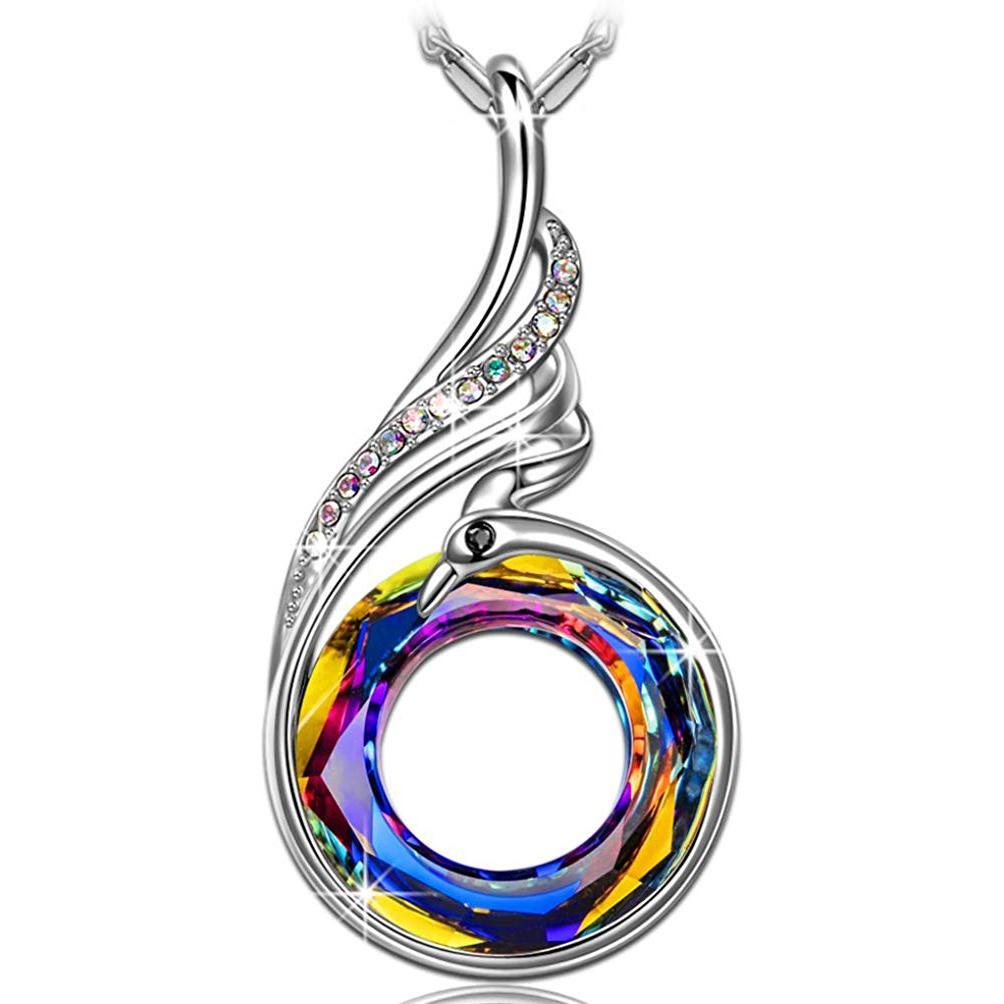 Flaming Phoenix Fire Swirl Necklace ITALY Design