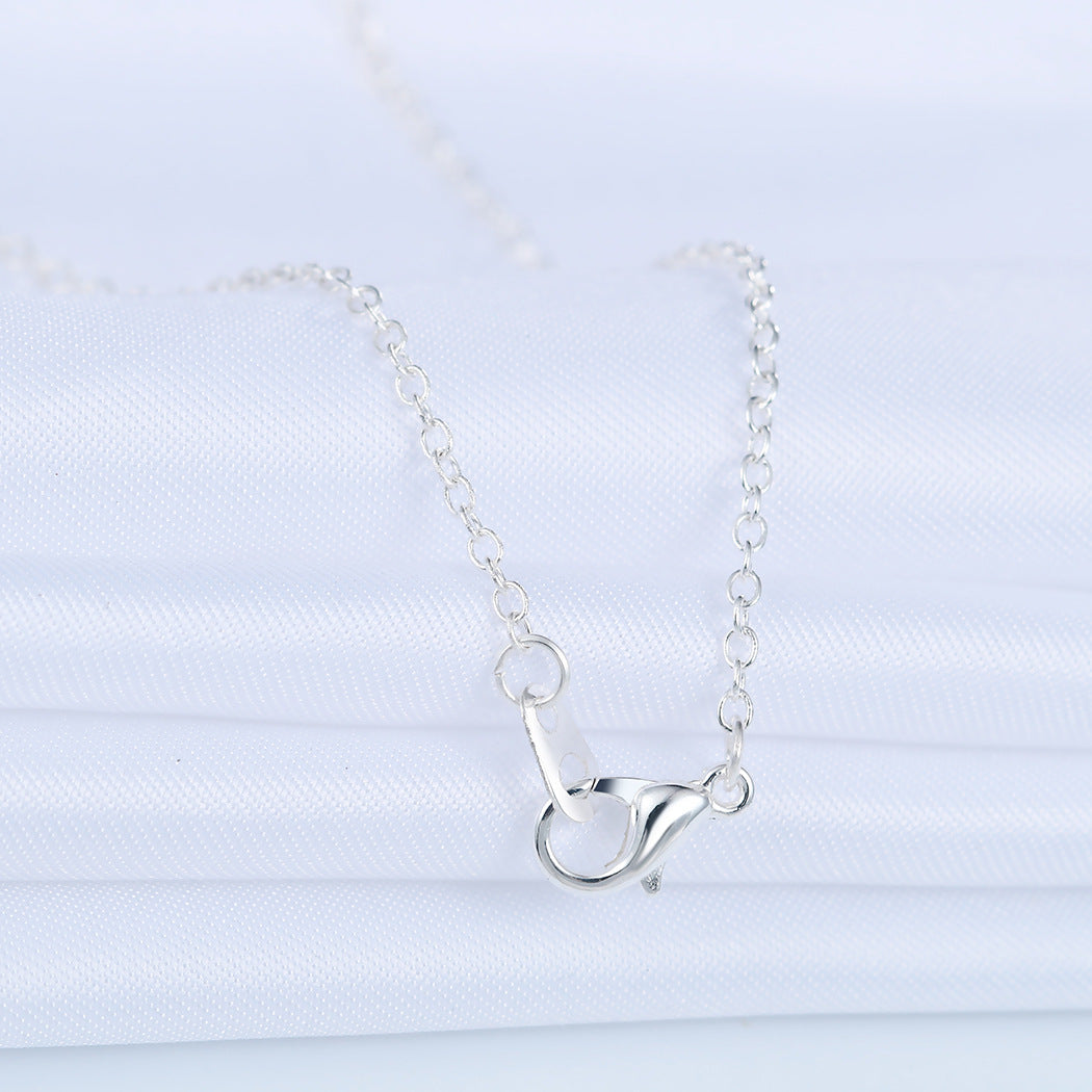 Italian  Pav’e Infinity Necklace in Goldtone Tone