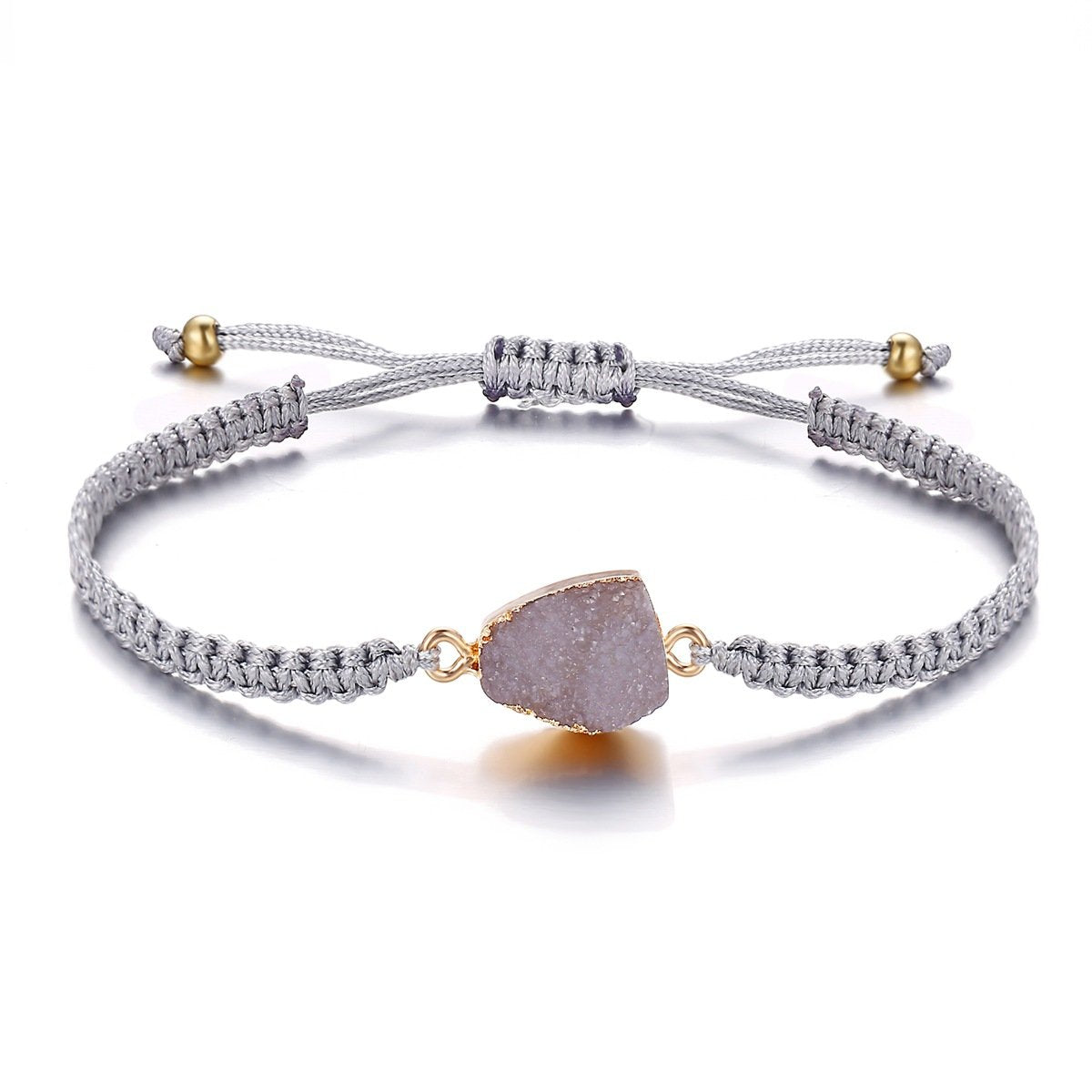 Natural Stone  Goldtone Bracelet ITALY Design