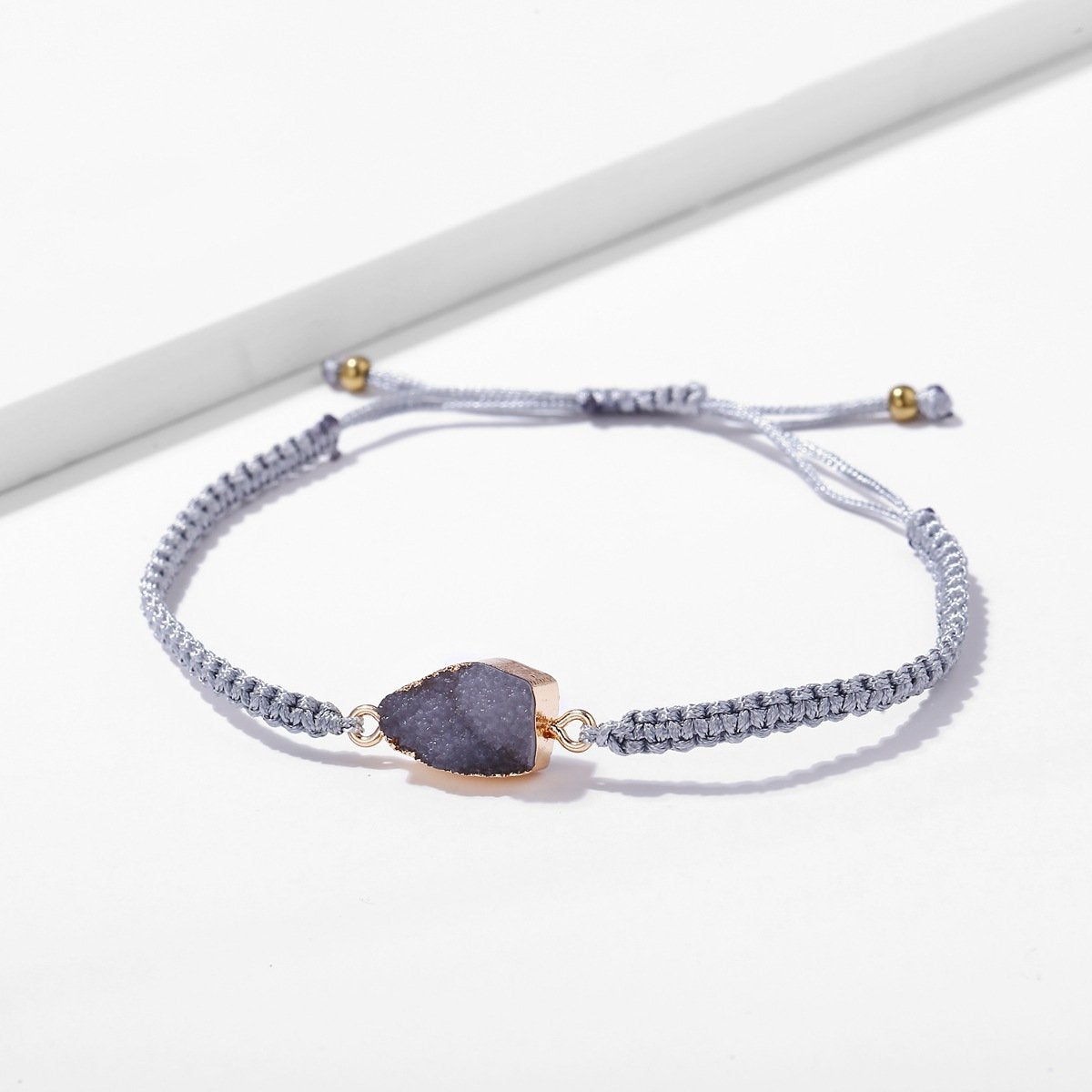 Natural Stone  Goldtone Bracelet ITALY Design