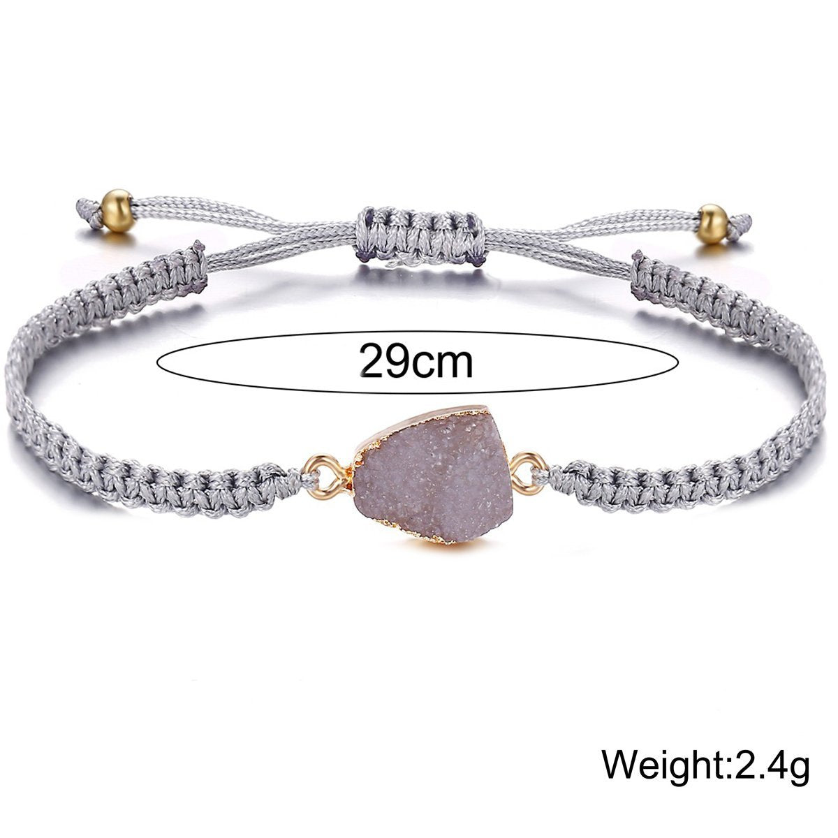 Natural Stone  Goldtone Bracelet ITALY Design