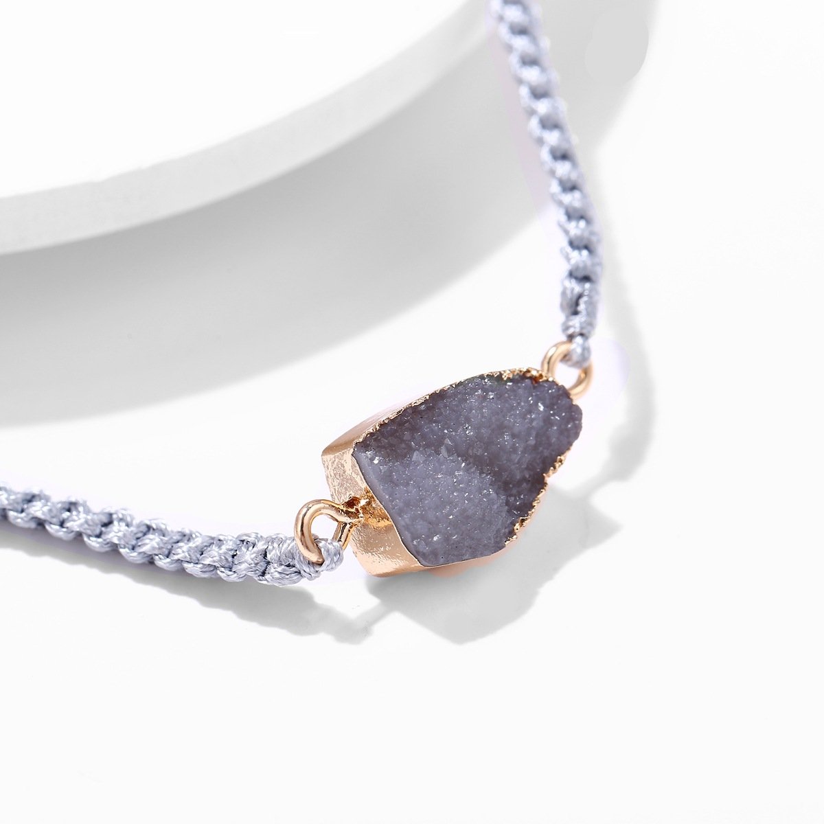 Natural Stone  Goldtone Bracelet ITALY Design