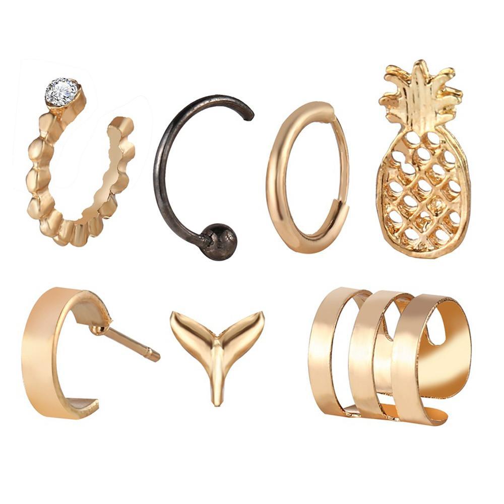 7 Piece Earring Set Goldtone Earring in Goldtone ITALY Design
