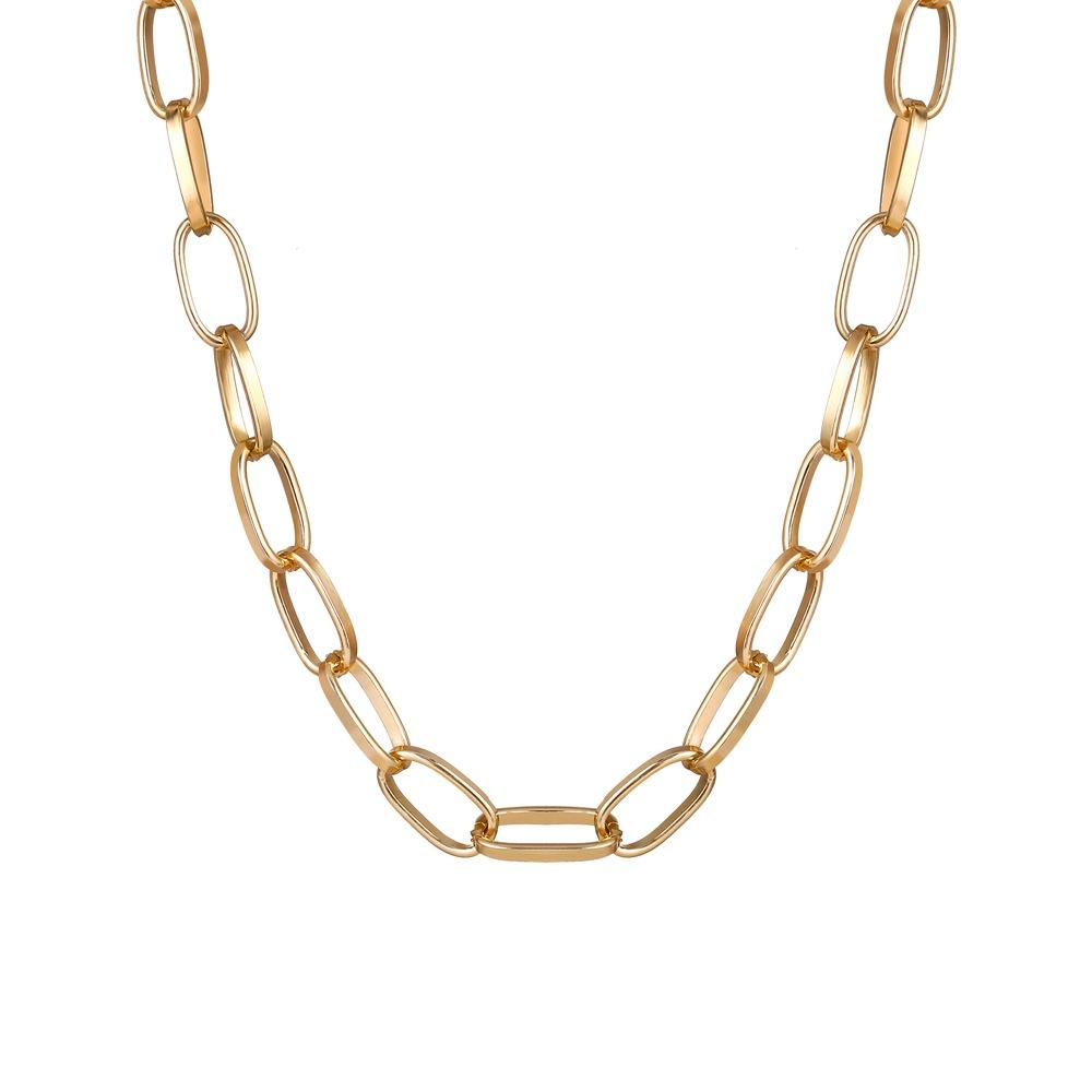 Link Chain Necklace Goldtone Necklace in Goldtone ITALY Design