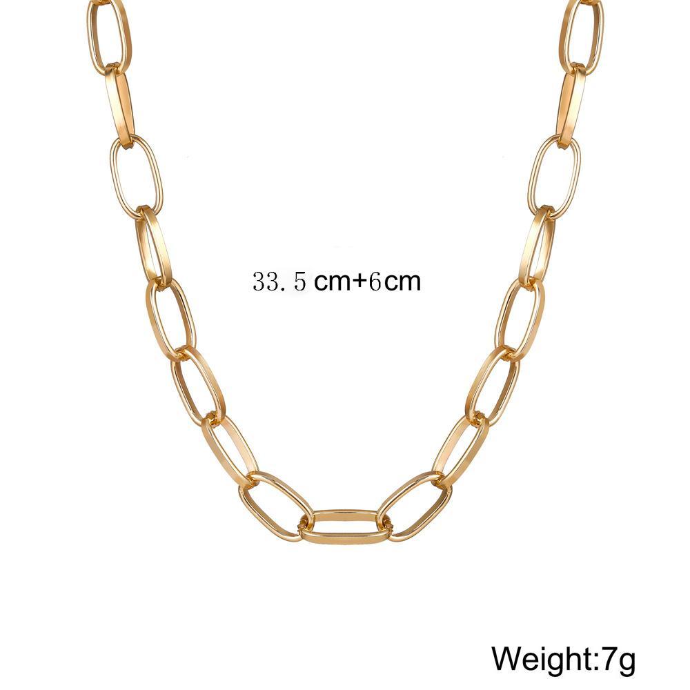 Link Chain Necklace Goldtone Necklace in Goldtone ITALY Design