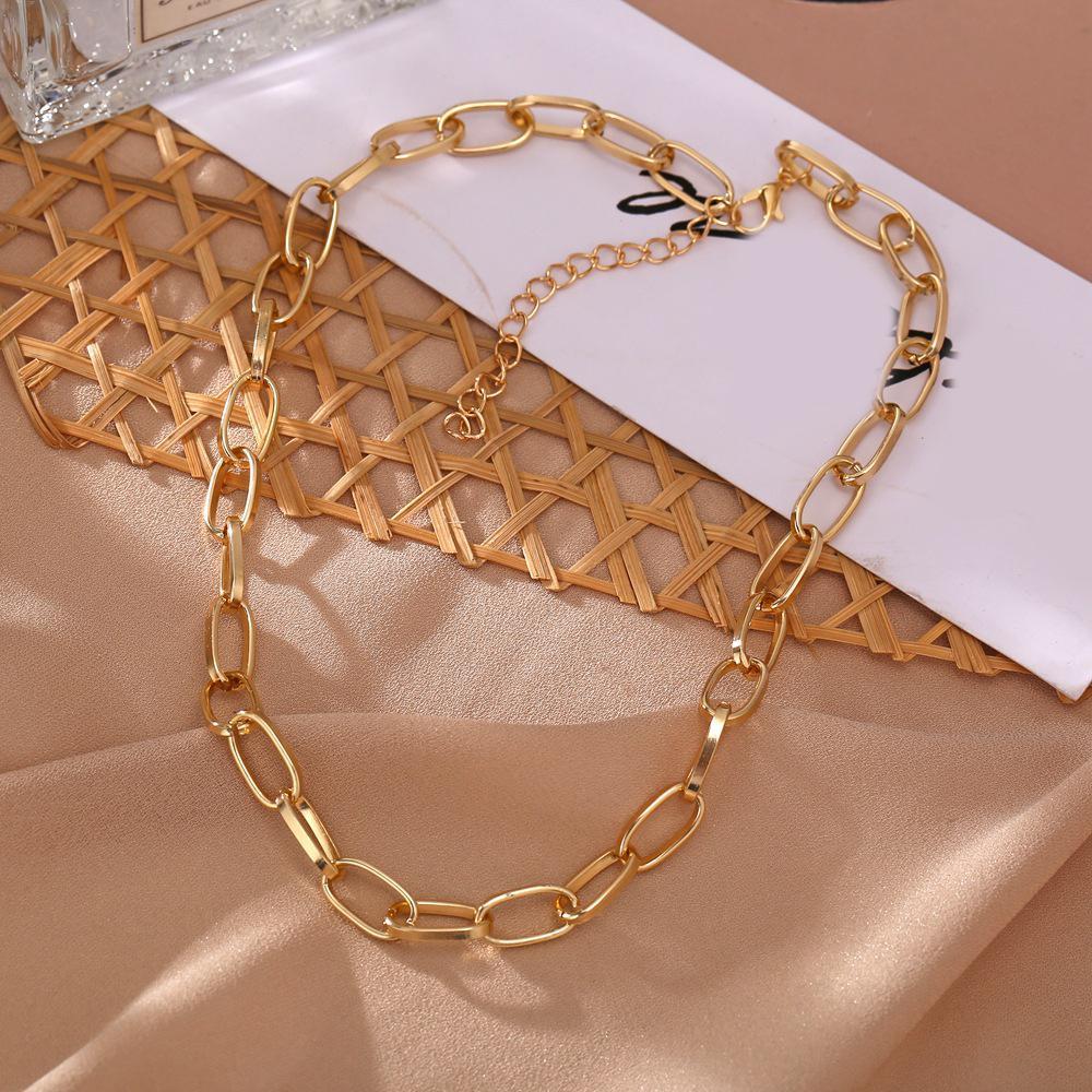Link Chain Necklace Goldtone Necklace in Goldtone ITALY Design