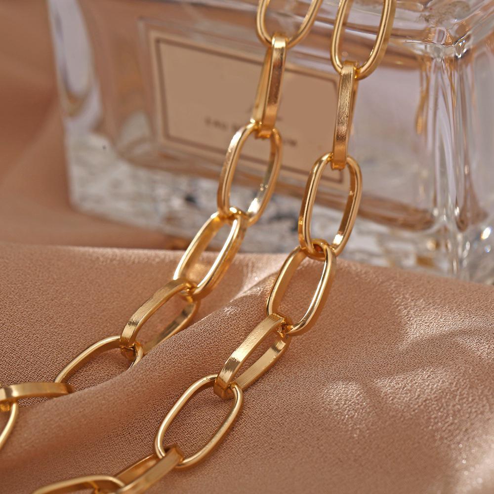 Link Chain Necklace Goldtone Necklace in Goldtone ITALY Design