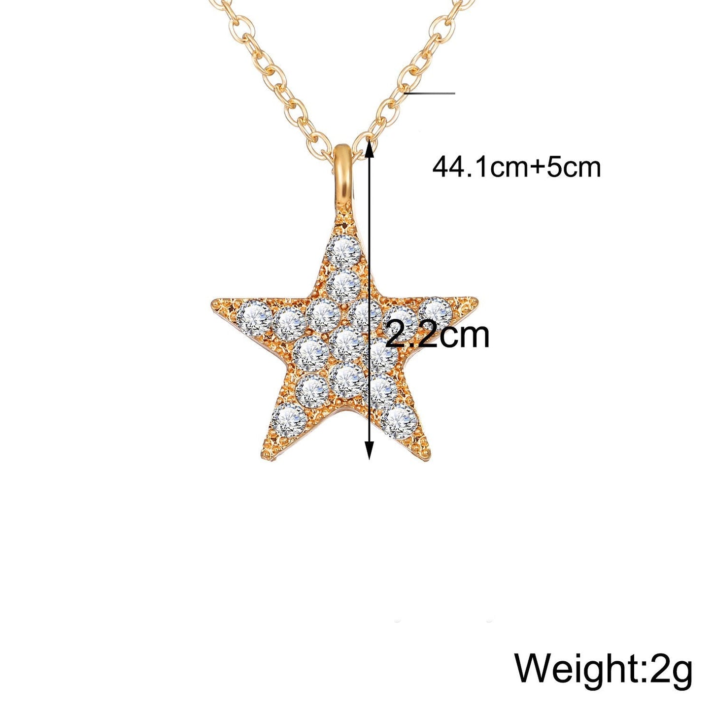 3 Piece Celestial Pave Necklace With  Crystals Goldtone Necklace ITALY Design